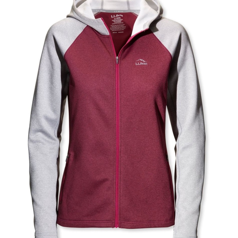 LL Bean Mountain Zip Hoodie Heather